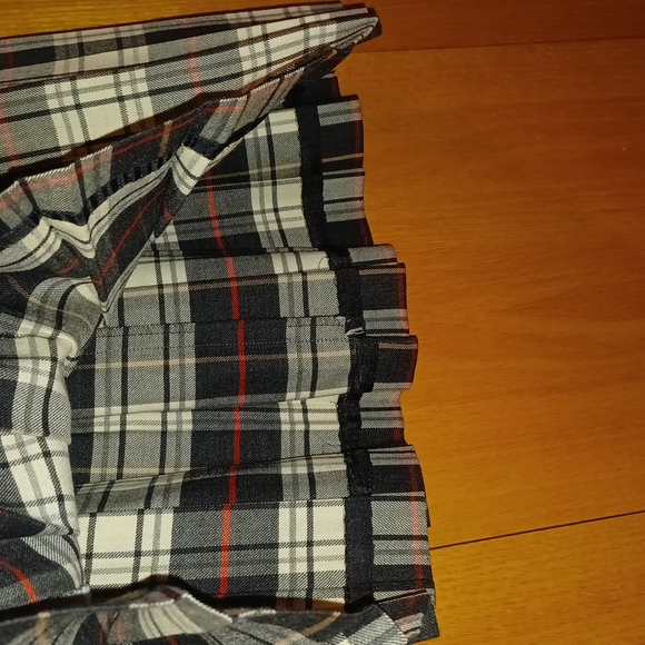 Talbot Black & White plaid tartan mini skirt sz 6-8 - Picture 3 of 3